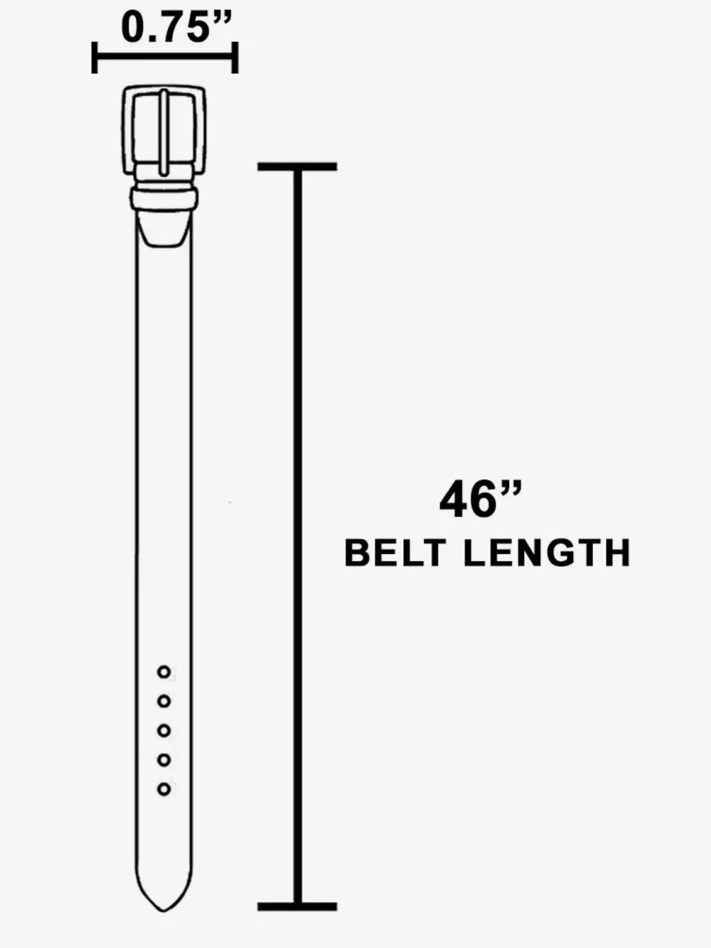 Black Skinny Belt